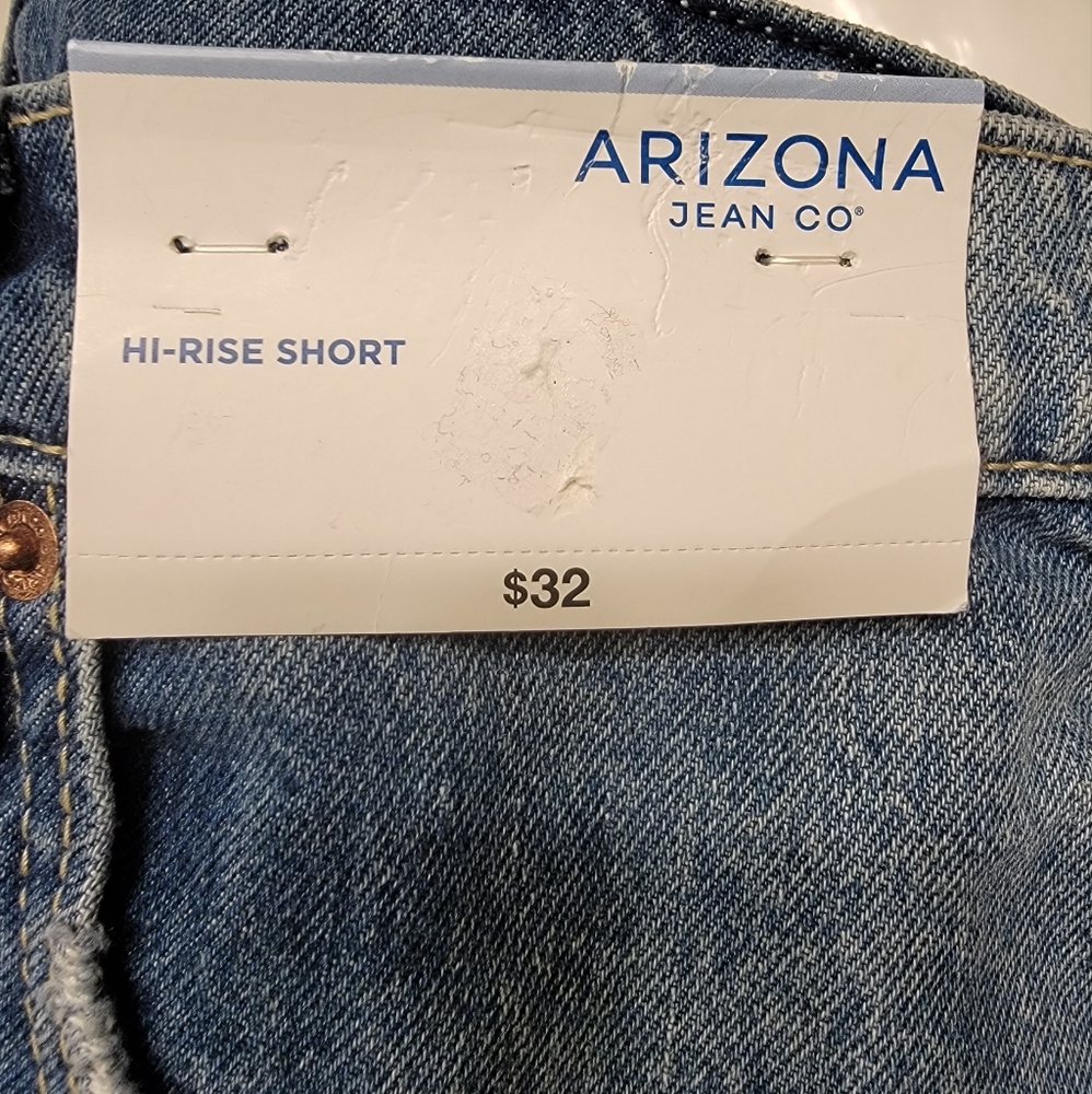 Arizona High Rise Ripped Denim Shorts - Picture 4 of 8